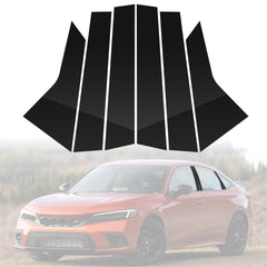 BASIKER pillar cover for Civic 11Gen with glossy finish enhances exterior appearance