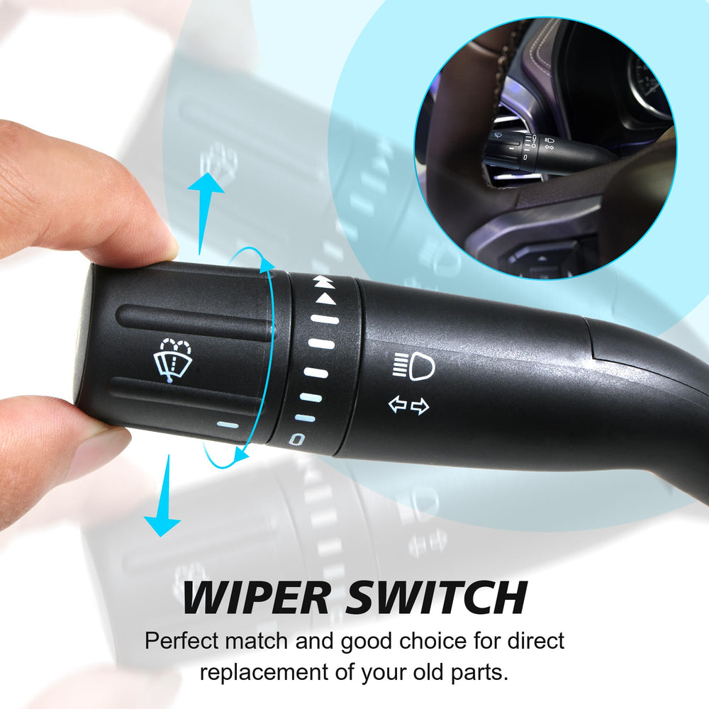 BASIKER SW-6874 multi-function switch combines wipers and lights in one unit.