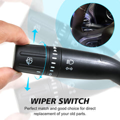 BASIKER SW-6874 multi-function switch combines wipers and lights in one unit.