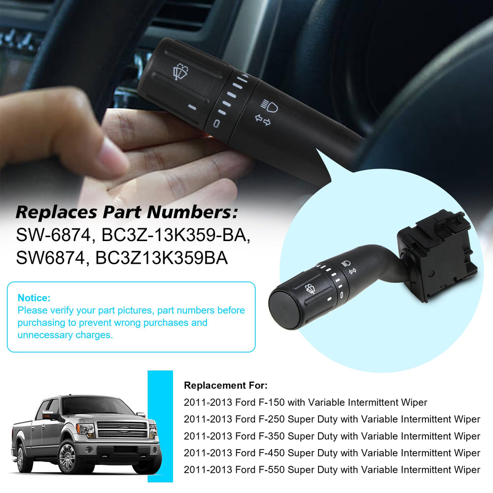 BASIKER SW-6874 turn signal lever provides precise signaling and OEM-like feel.