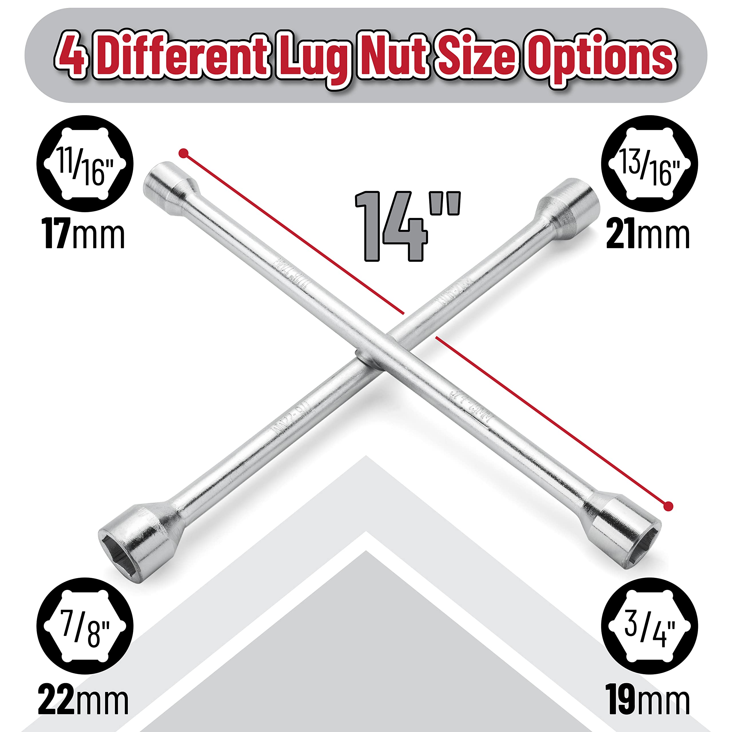 Bates Choice four socket heads fit a wide range of lug nuts.