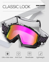 BATFOX goggles lenses provide clear vision for fast, dusty trails.