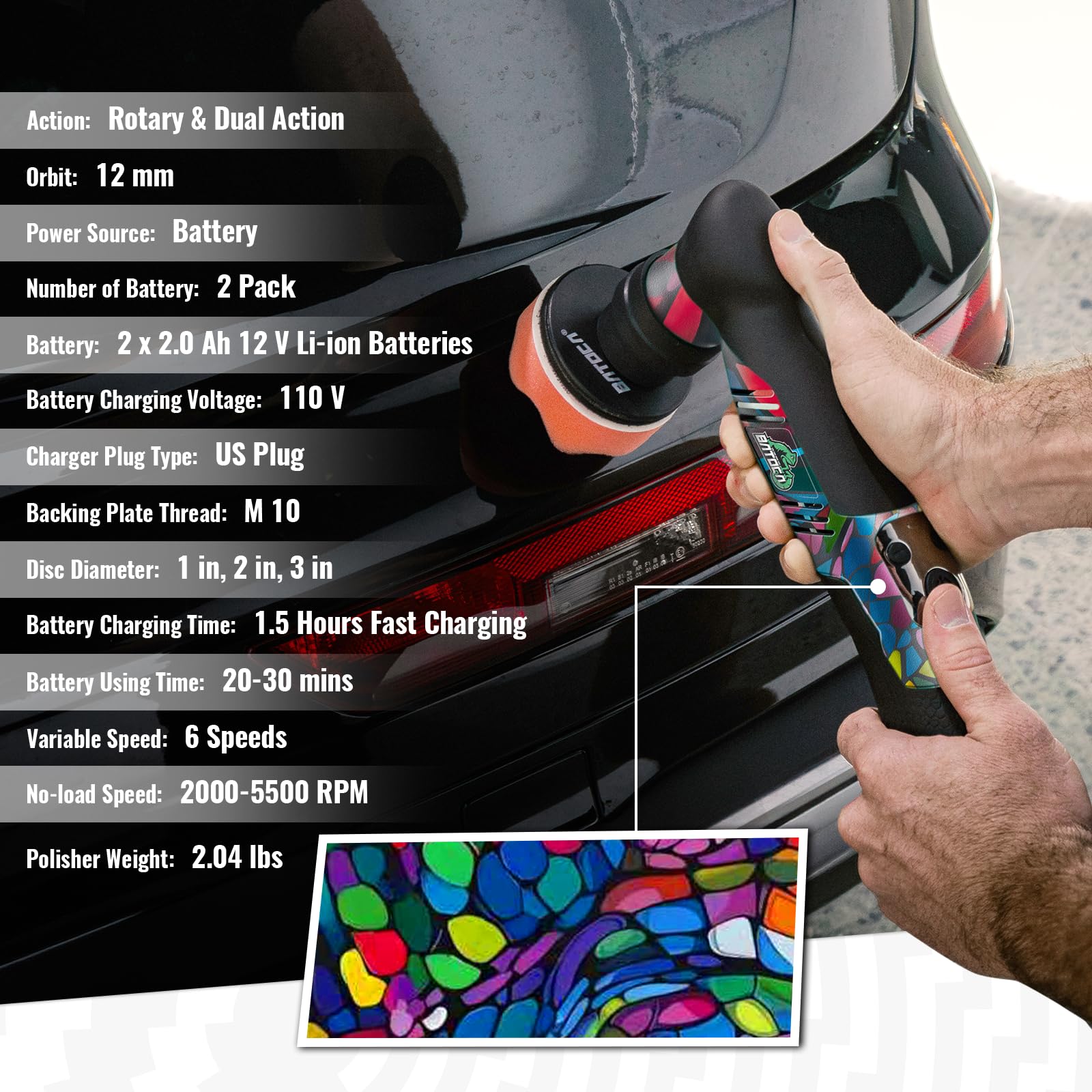 BATOCA S5 hard-case bag keeps accessories organized.