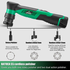 Batoca S5 quick-change shaft for fast transitions between tasks.