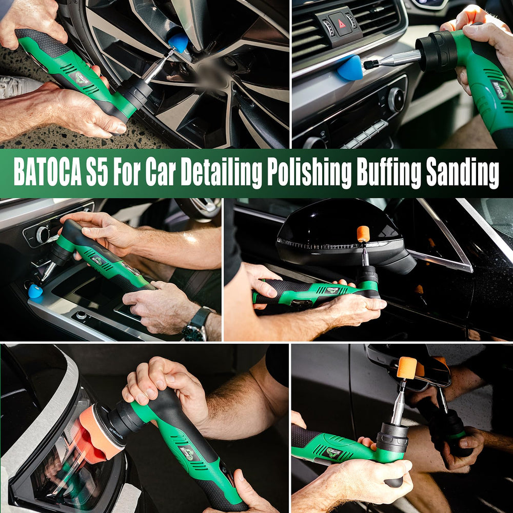 Batoca S5 with replaceable batteries enables extended detailing sessions.