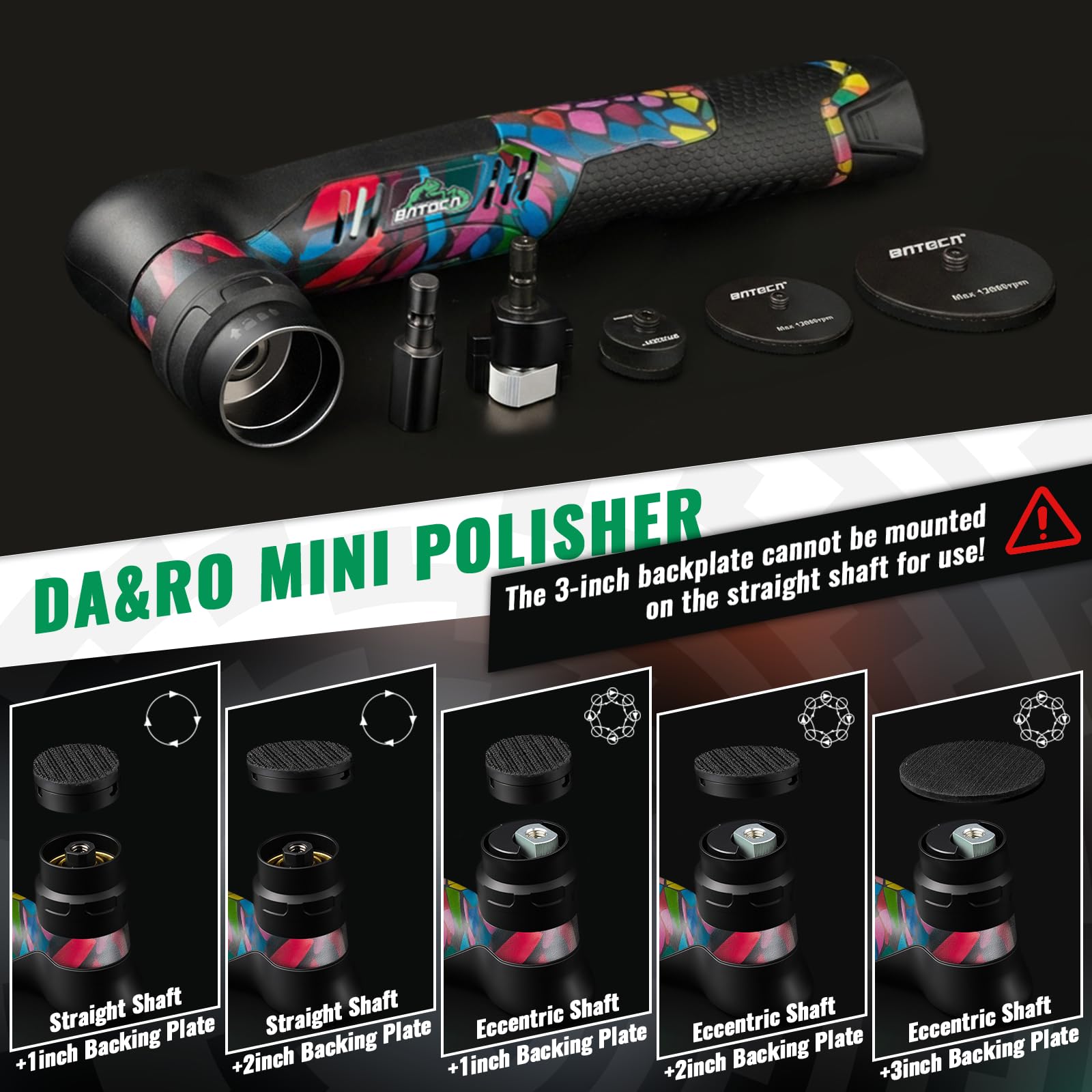 BATOCA S5 replaceable batteries keep you polishing longer without interruptions.