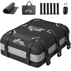 BATSUVCER roof cargo bag 20 cu ft mounted for extra luggage space