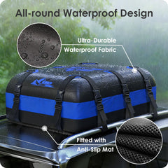 BATSUVCER waterproof coating protects luggage in wet weather.