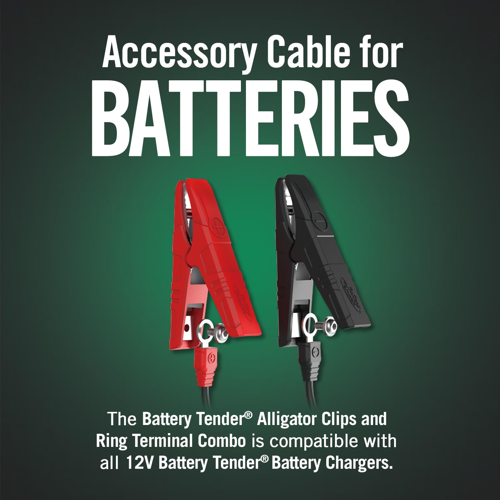 Battery Tender 20-inch charger cable extends reach in engine bay