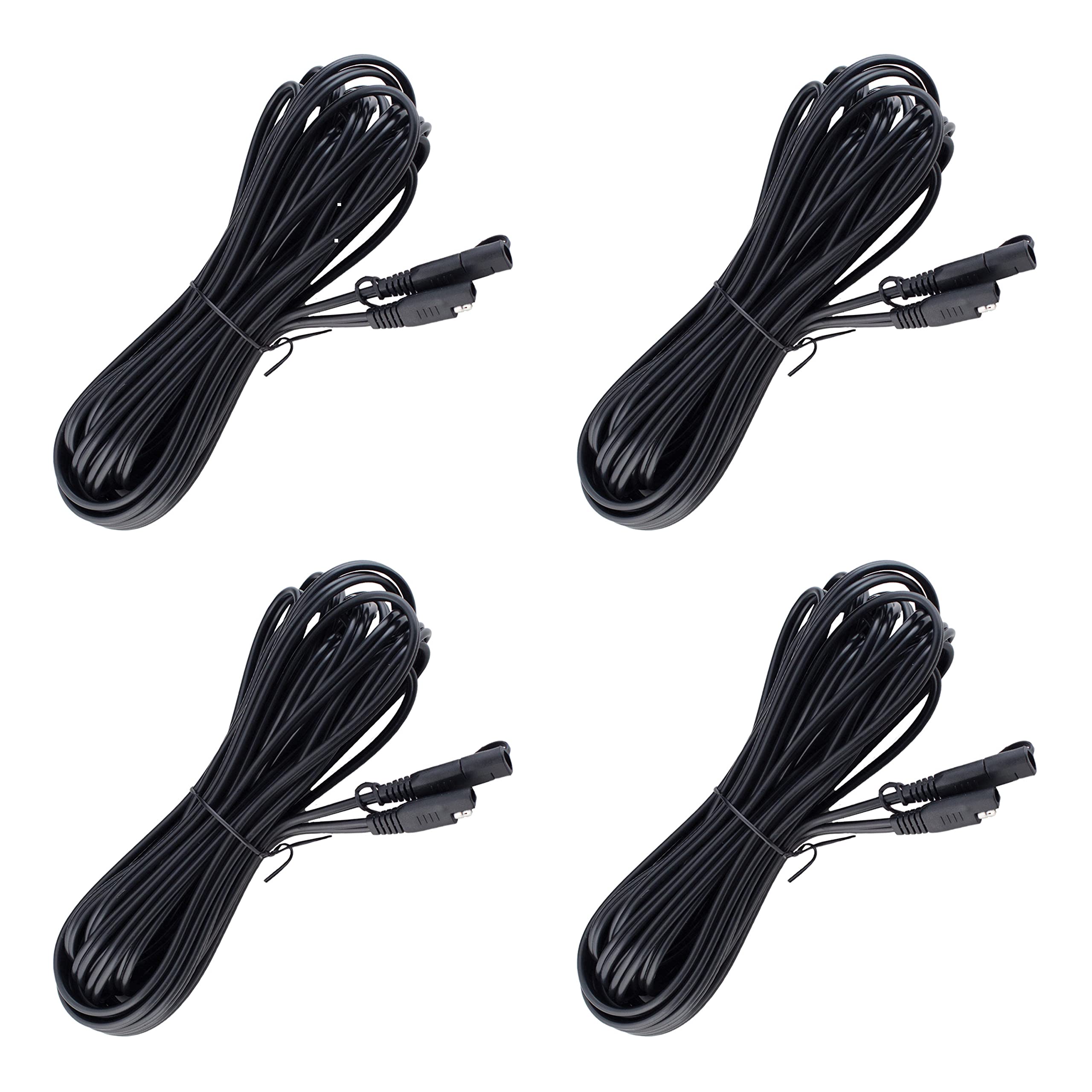 Battery Tender 25ft extension cable coil showing extended reach for charging