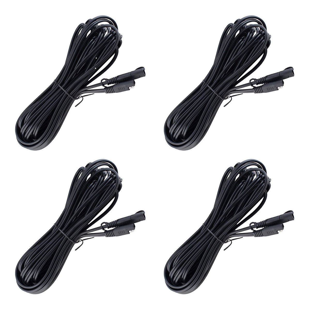 Battery Tender 25ft extension cable coil showing extended reach for charging
