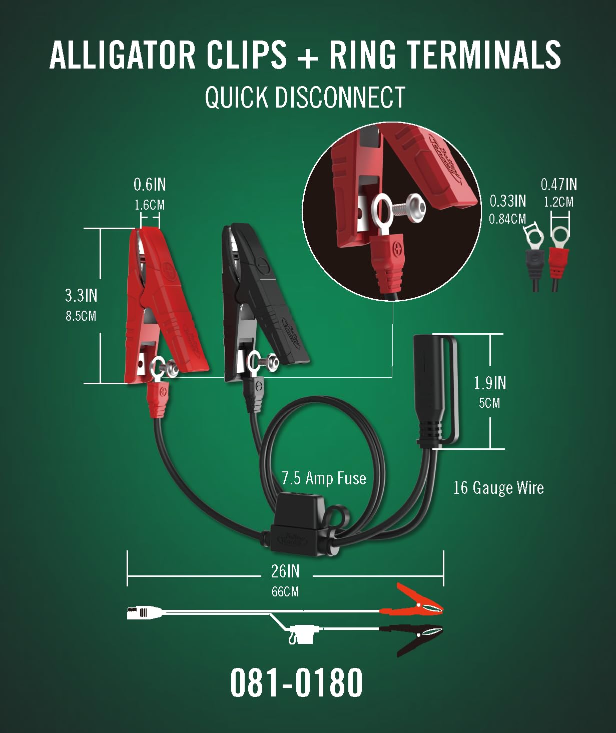 Battery Tender 800 ideal for outdoor use with rugged environments.