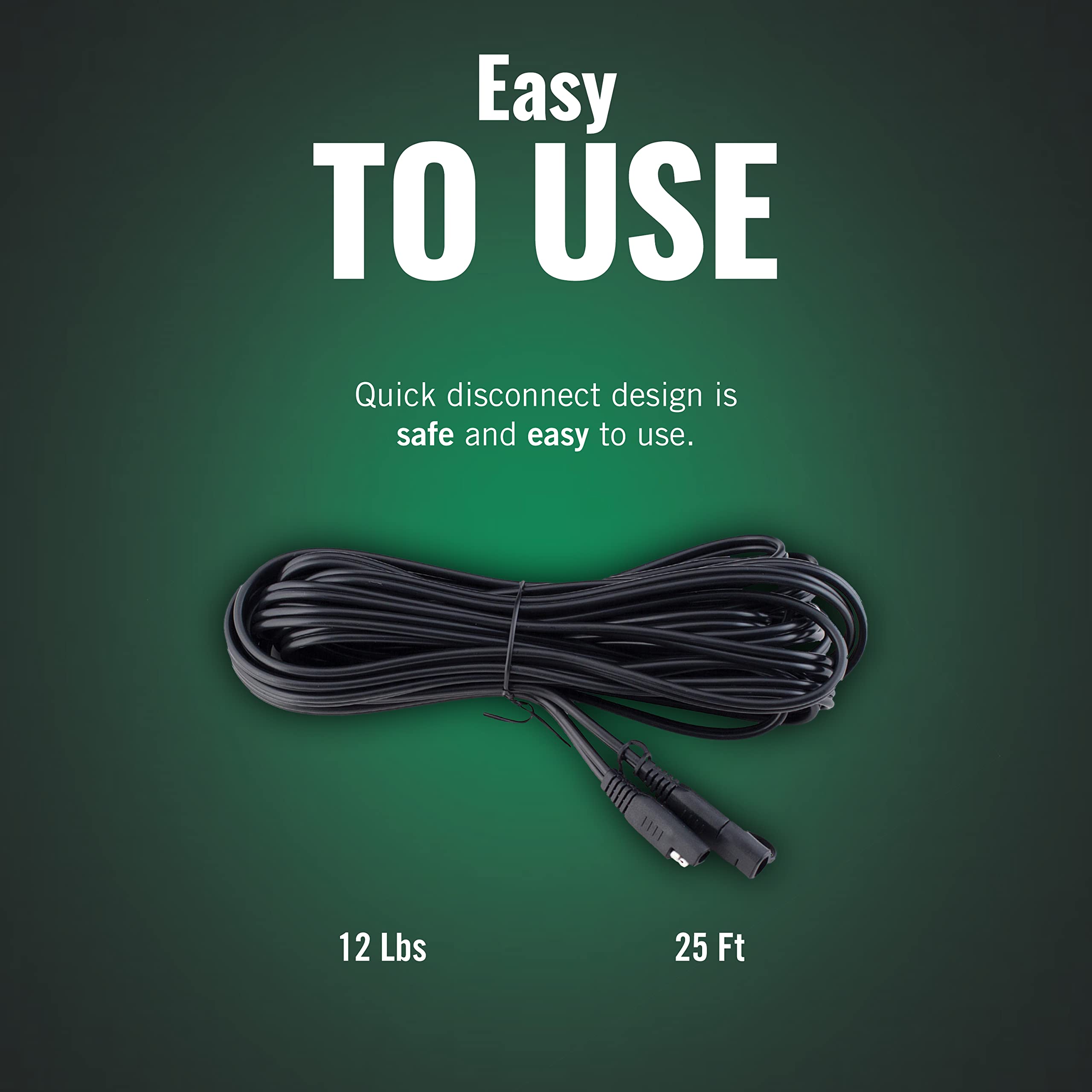 Motorcycle charging setup using Battery Tender extension cable