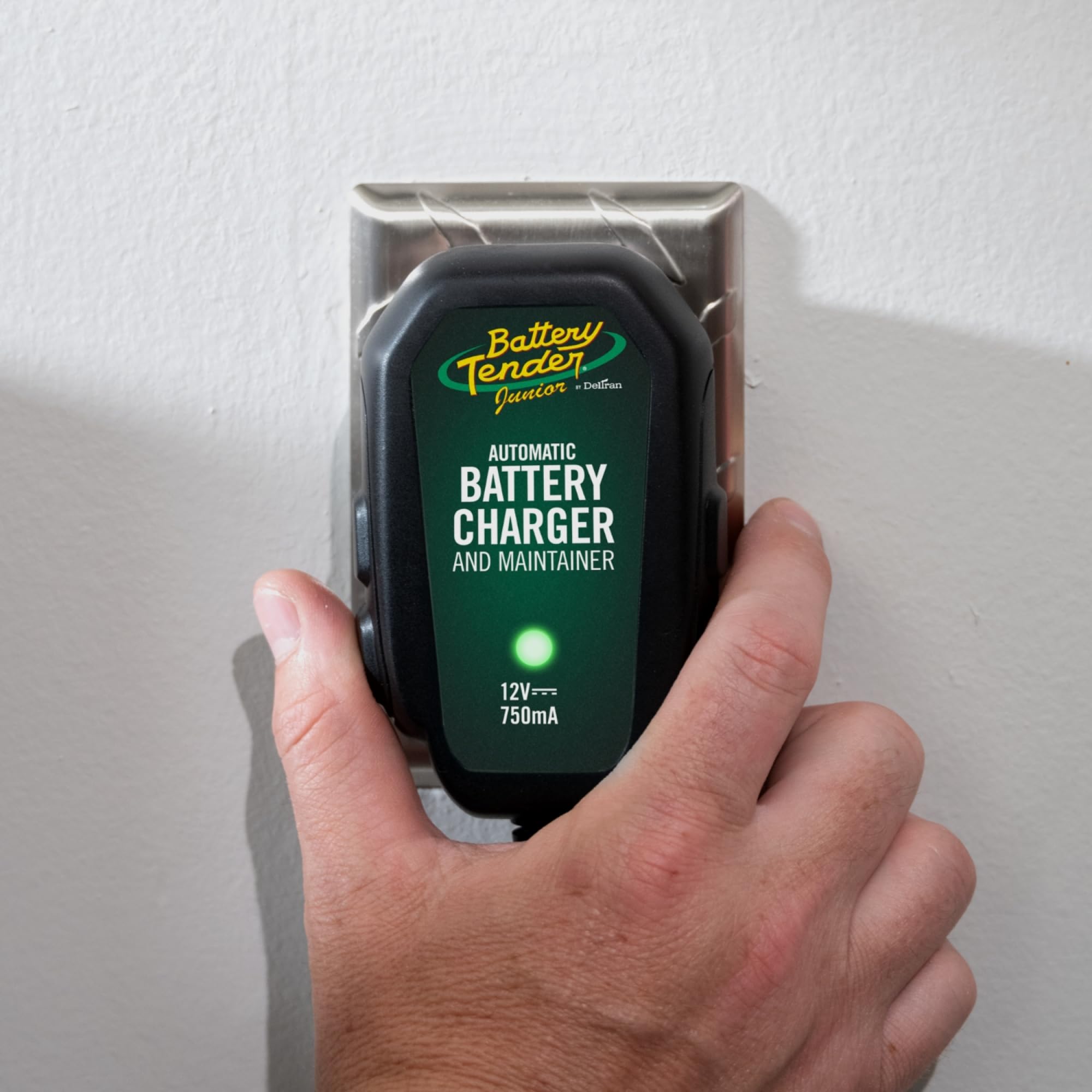 Battery Tender Junior 12V 750mA charger extends reach with 12ft output cord