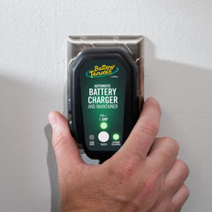 Battery Tender Junior with ISM microcontroller managing precise charging sequences.