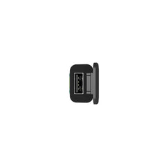 Packaging and accessories shown with USB charger adapter ready to install.