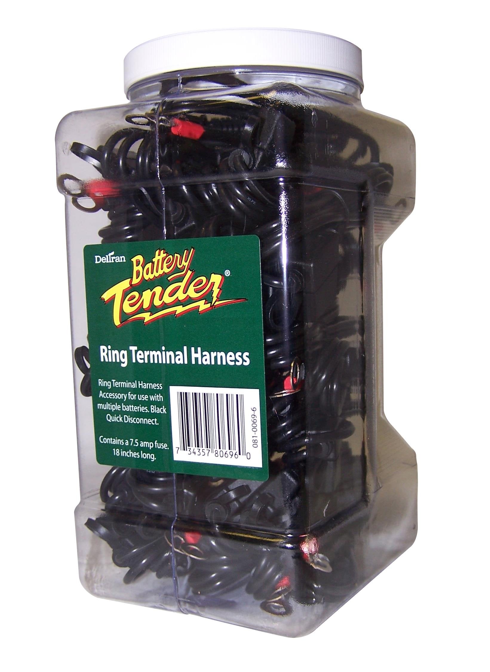 Battery Tender Ring Terminal Harness compatible with 12V Battery Tender chargers.