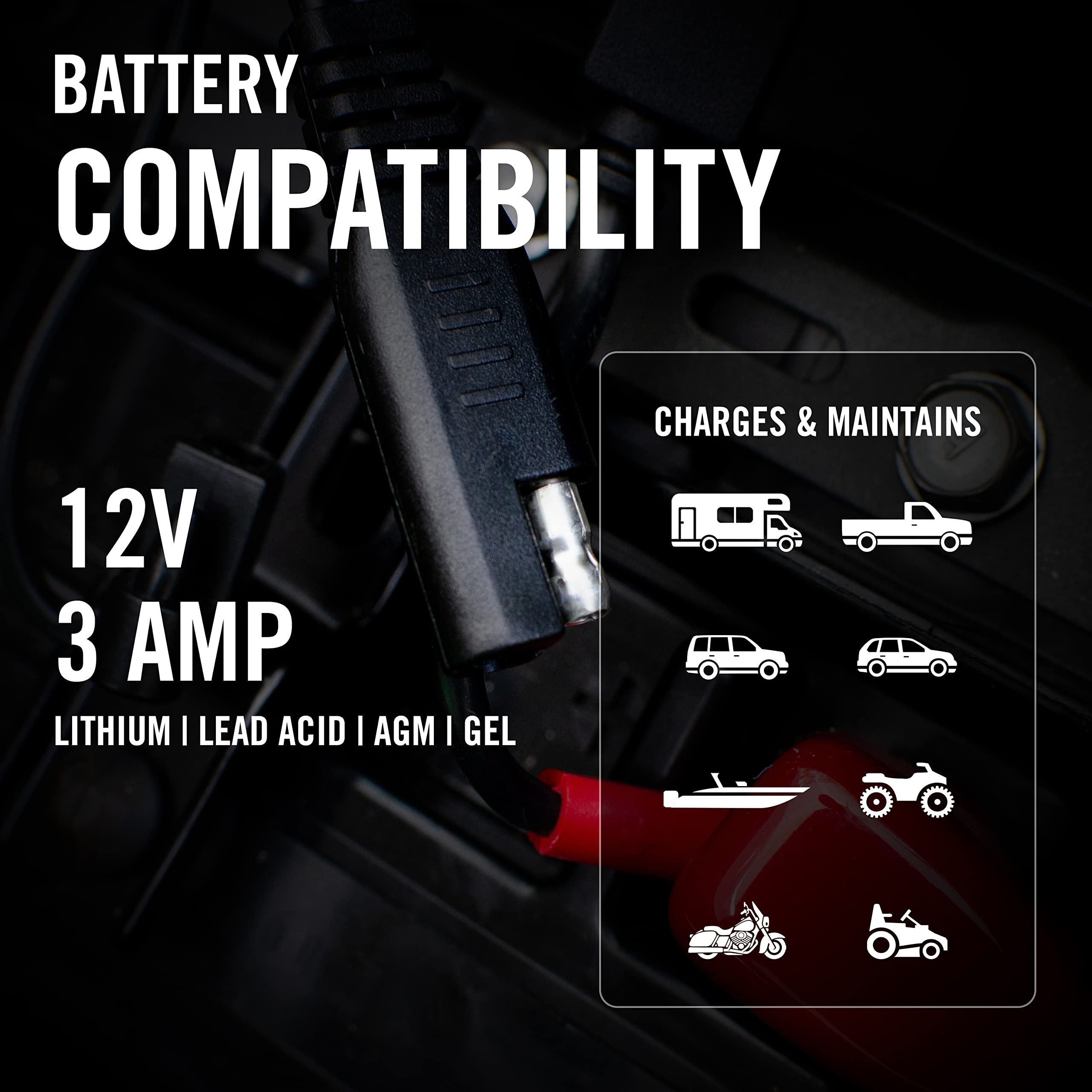 Battery Tender vehicle battery maintenance via OBDII port for convenience.