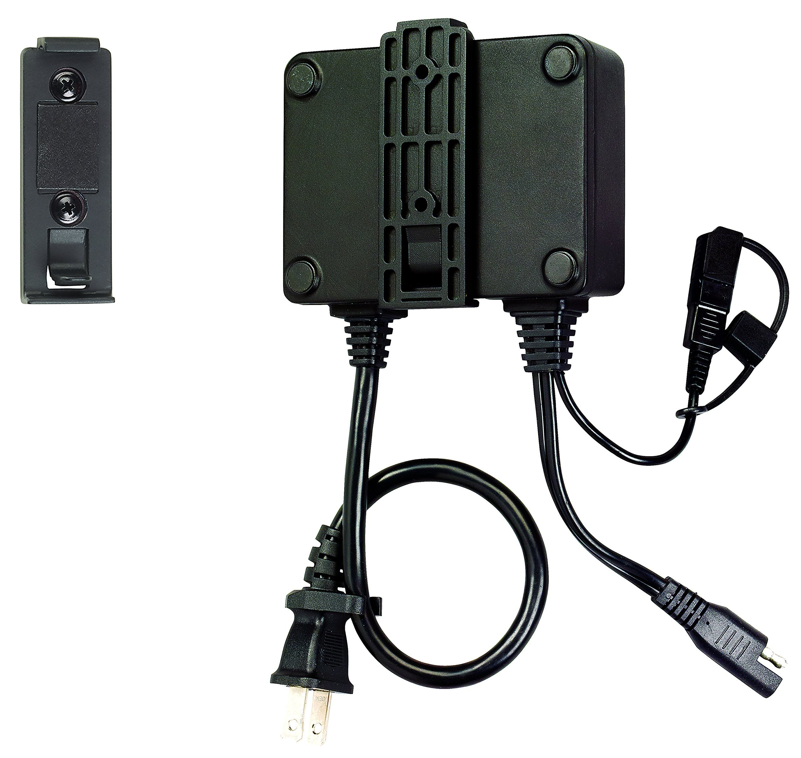 BatteryMINDer 1215C safety features guard against reverse polarity and shorts