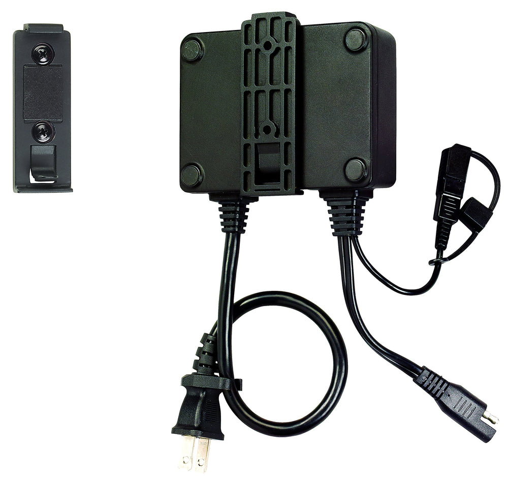 BatteryMINDer 1215C safety features guard against reverse polarity and shorts