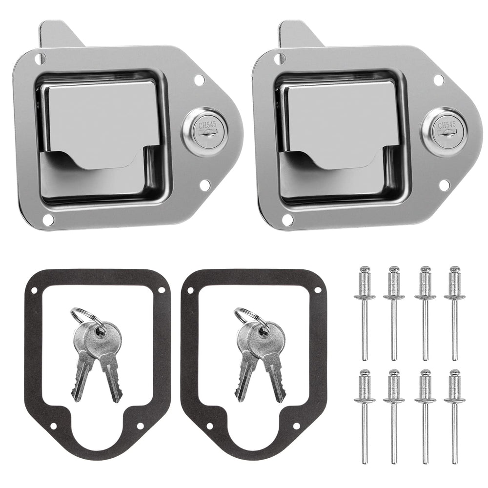 Baumfeuer truck toolbox latch in stainless steel for rugged truck use