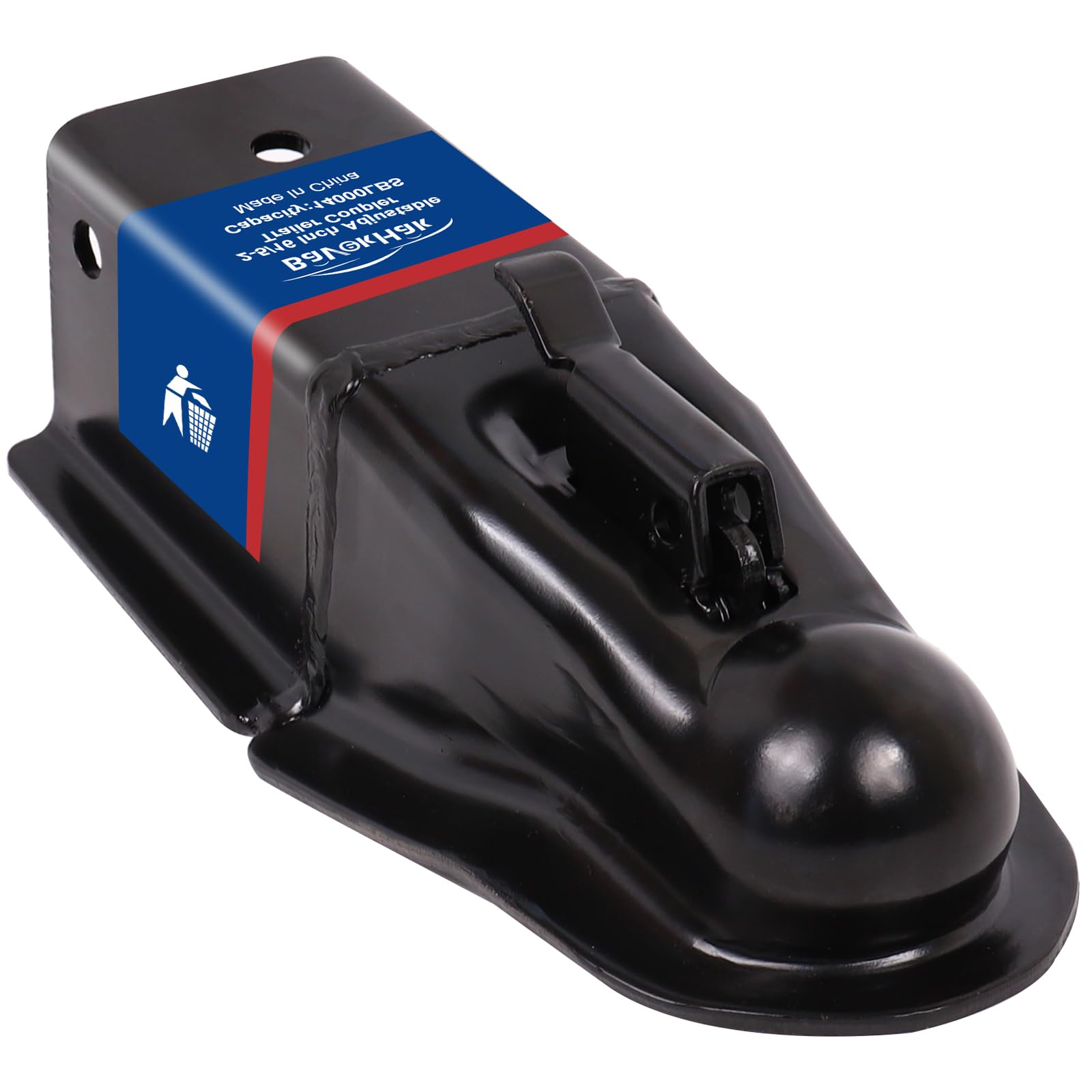 BaVekHak 2-5-16 ball straight coupler ready for high-capacity towing