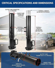 BaVekHak reinforced round tube design reduces rattle under heavy loads.