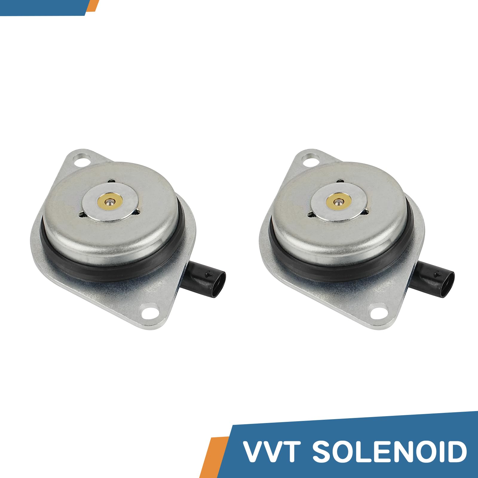 Baxzl VVT solenoid kit rear view showing compact two-piece design.