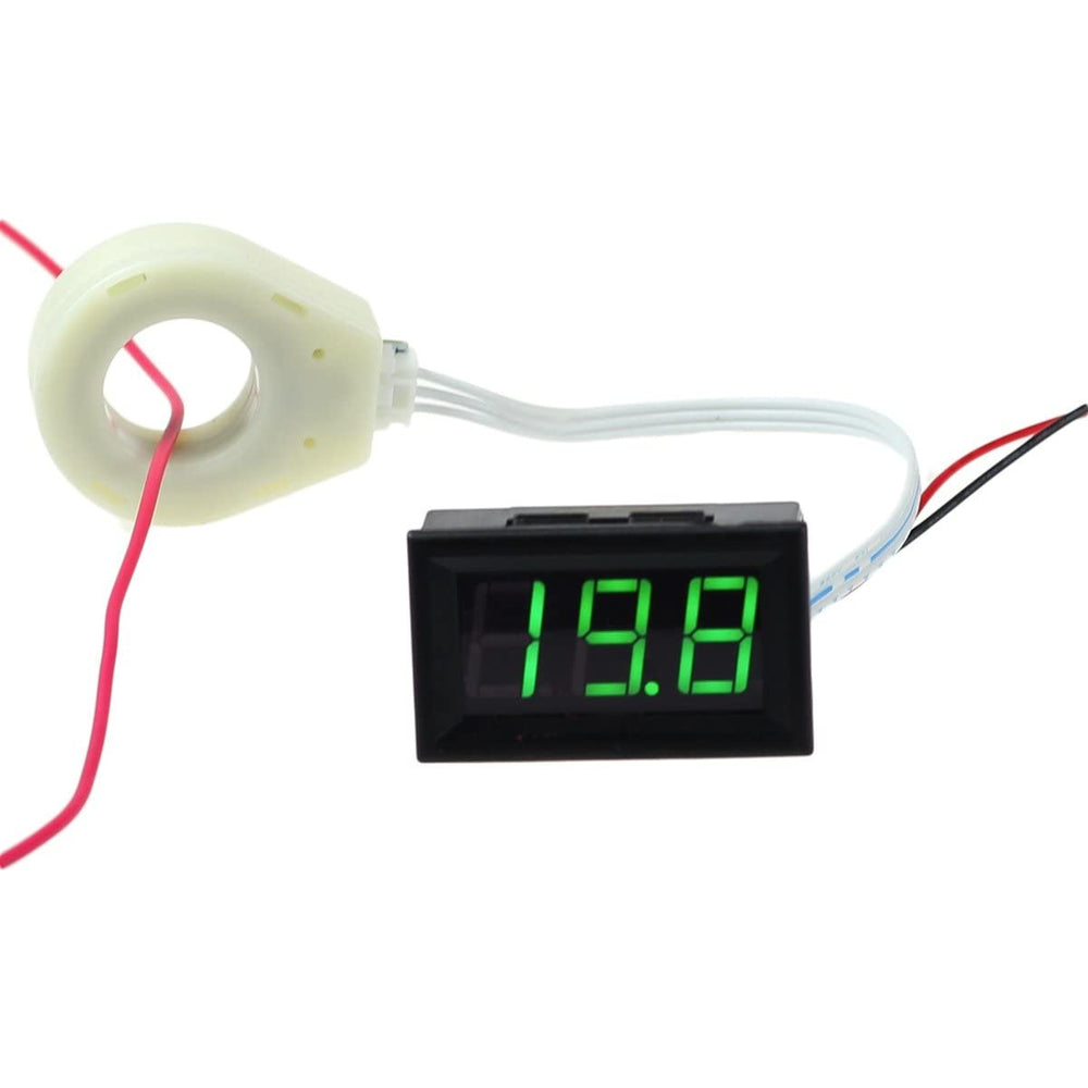 Bayite DC 5-120V ammeter display for real-time monitoring.