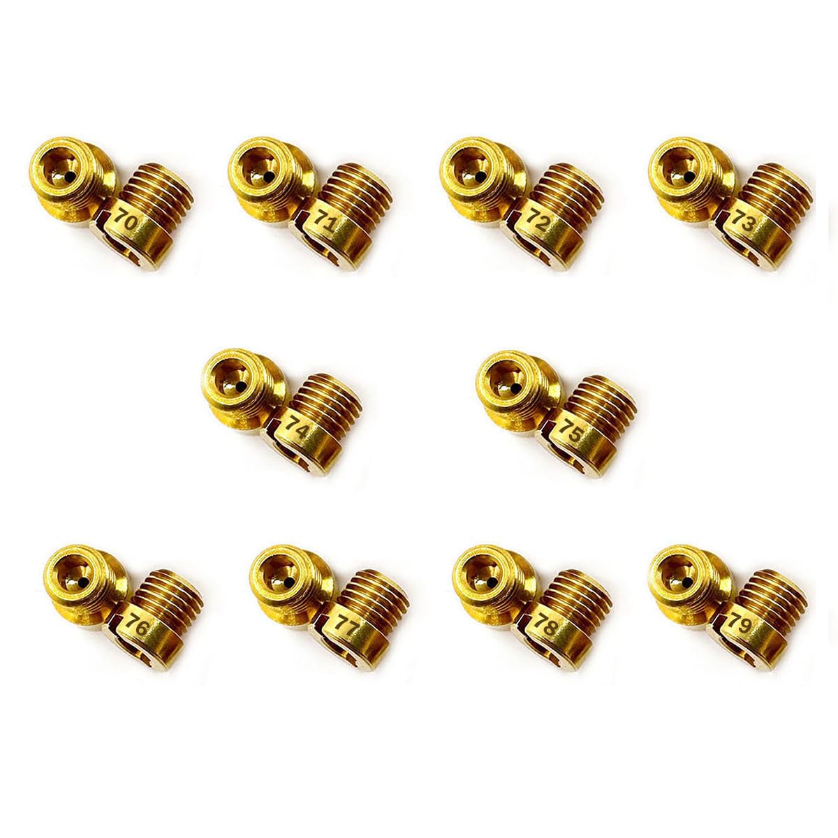 Bayword Holley main jets front packaging for quick tuning choices.