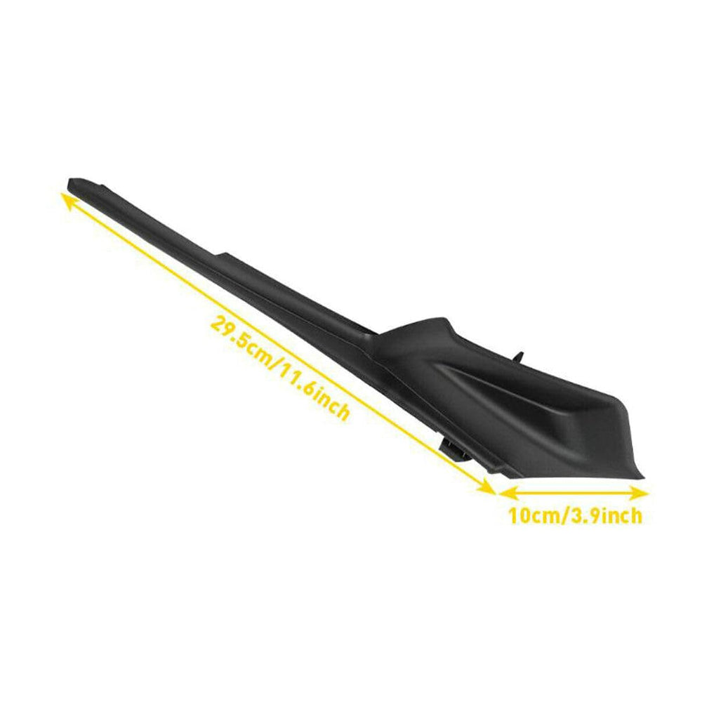 Bayyee wiper cowl extension on Sienna side view for seamless styling and edge protection