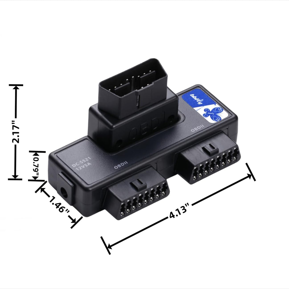 bbfly B33 compact OBD2 extension cable for versatile roadside use.