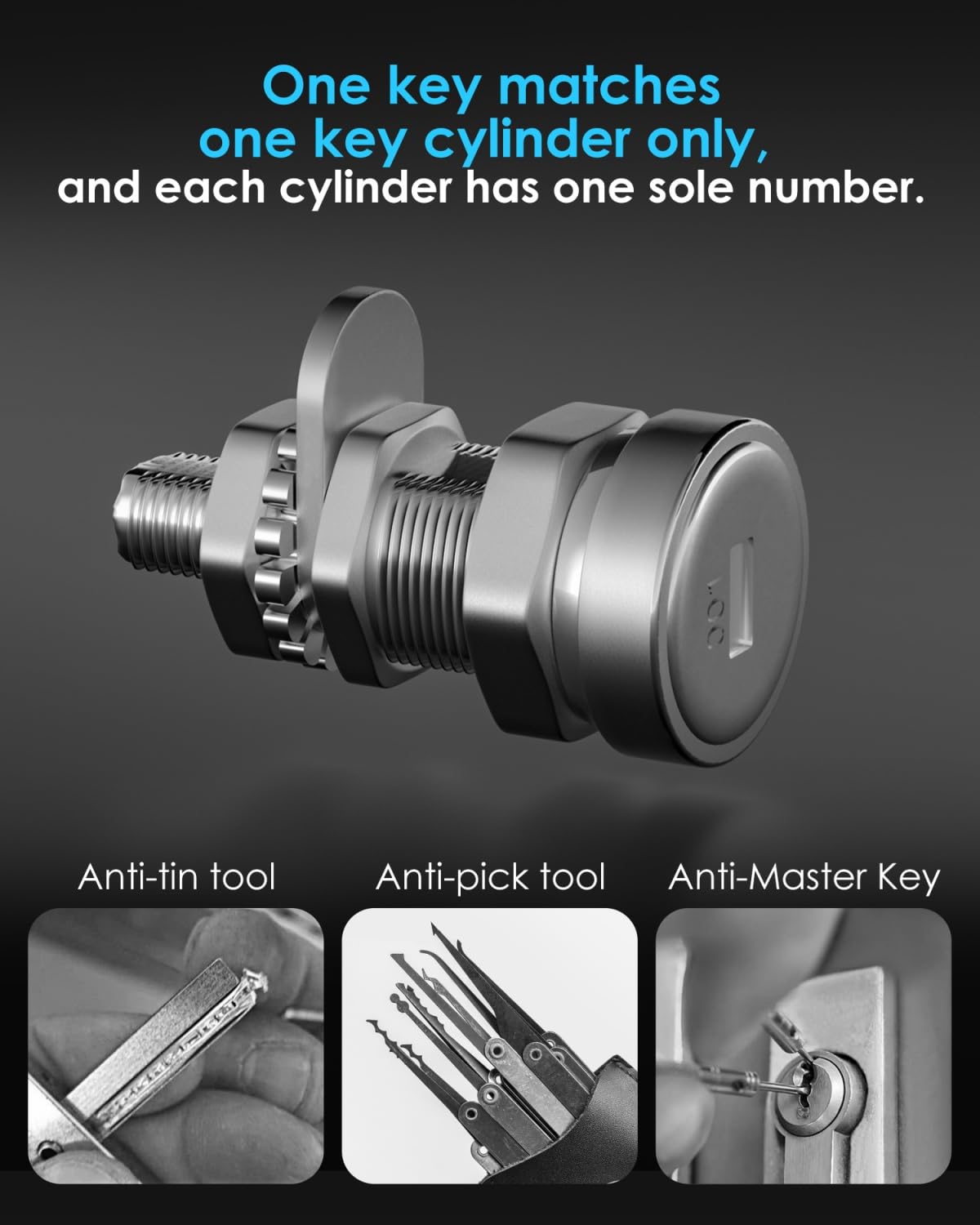 bbfly K01 OBD2 lock, rear view, reinforced housing deters tool-assisted unlocking.