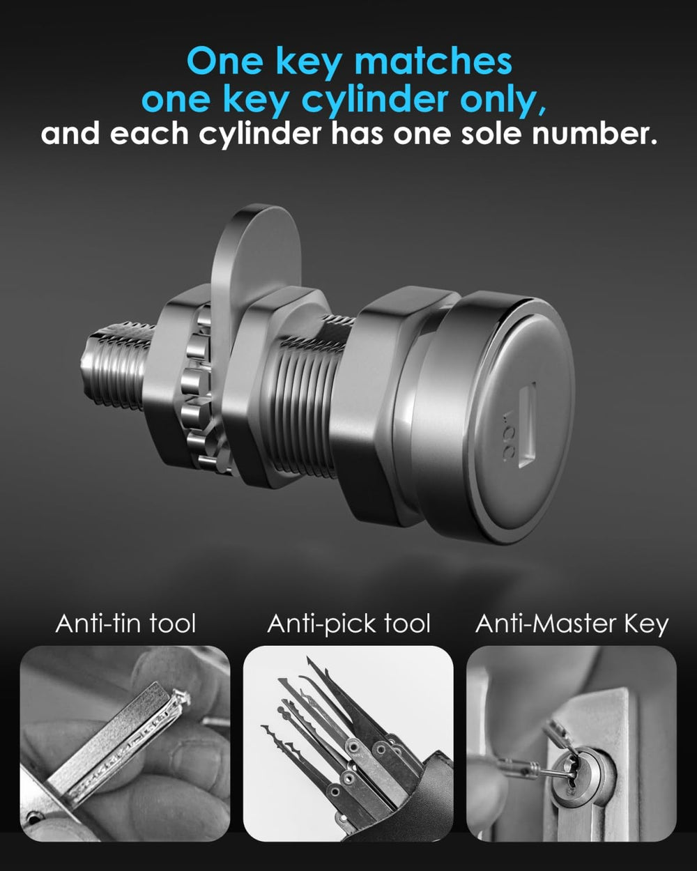 bbfly K01 OBD2 lock, rear view, reinforced housing deters tool-assisted unlocking.