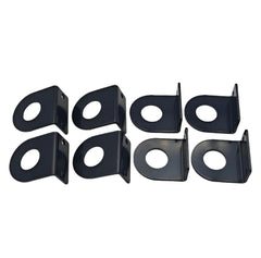 BBMTA replacement 3/4-inch round light L-mount bracket close-up, durable powder-coated steel for outdoor use.
