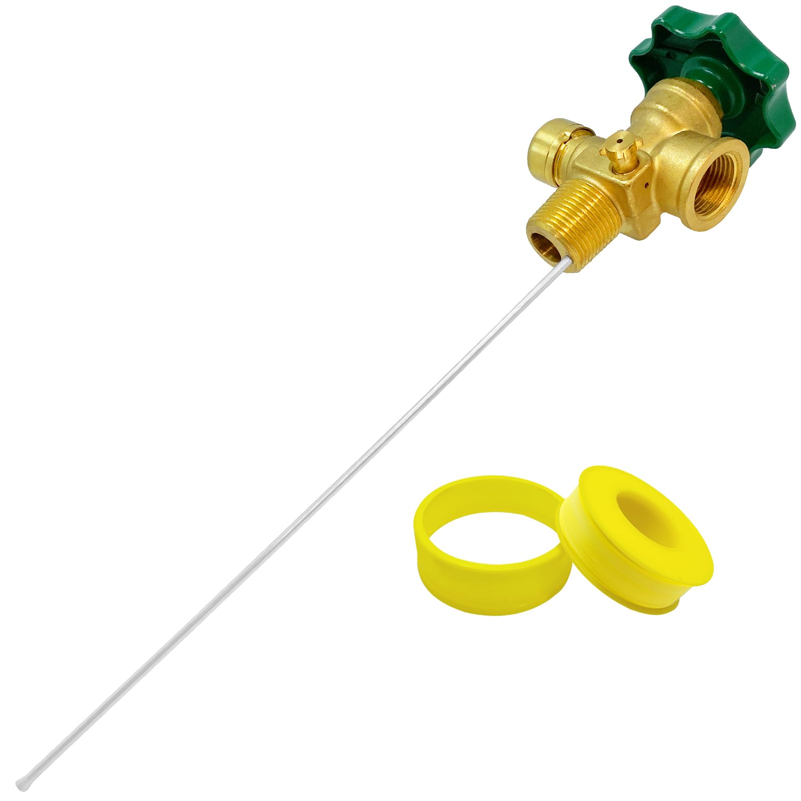 BBQHKCX propane valve with heavy handle for easy operation.