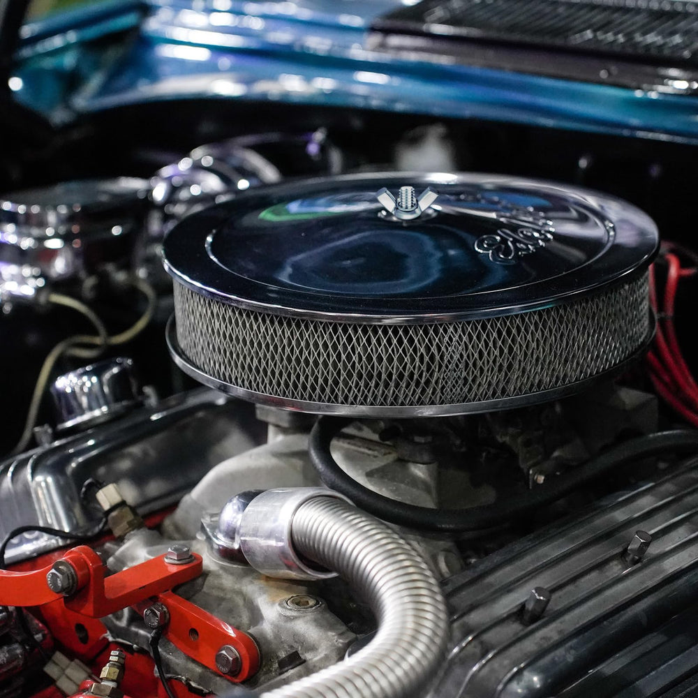 BBTO air cleaner kit installed on carburetor for improved clearance
