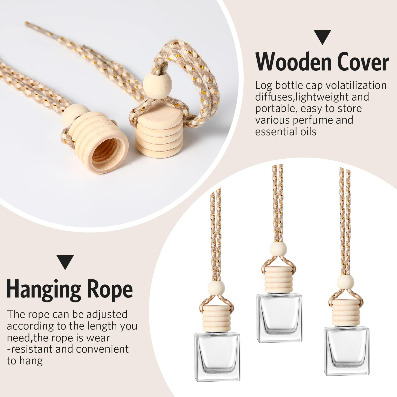 BBTO car diffuser hanging view, portable fragrance for car or home