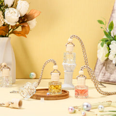 BBTO clear glass bottle with wooden cap for fragrance