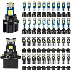 BBTO dash lights kit front view with T5 and T10 bulbs for dashboard upgrade