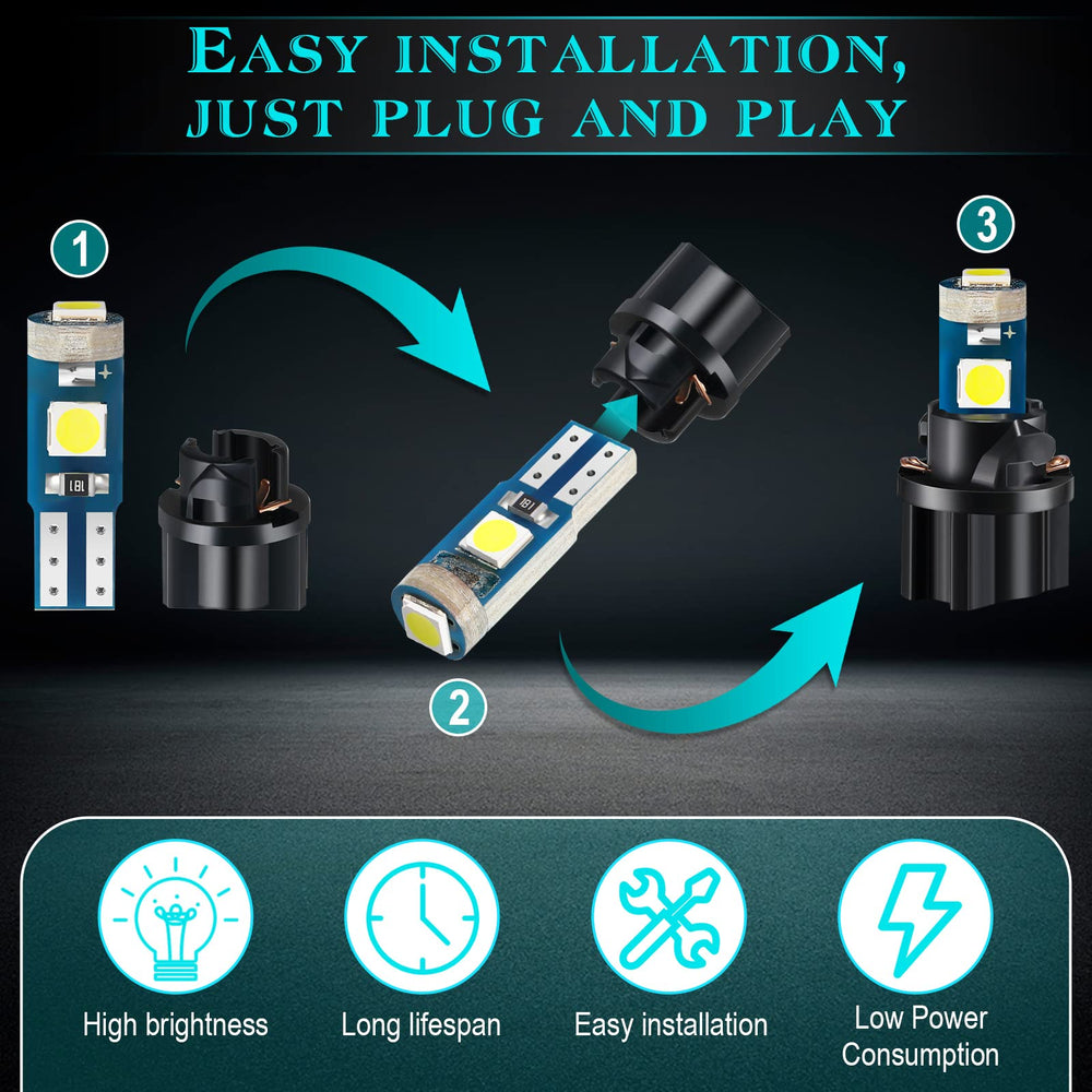 BBTO dash lights sockets for easy plug-and-play installation