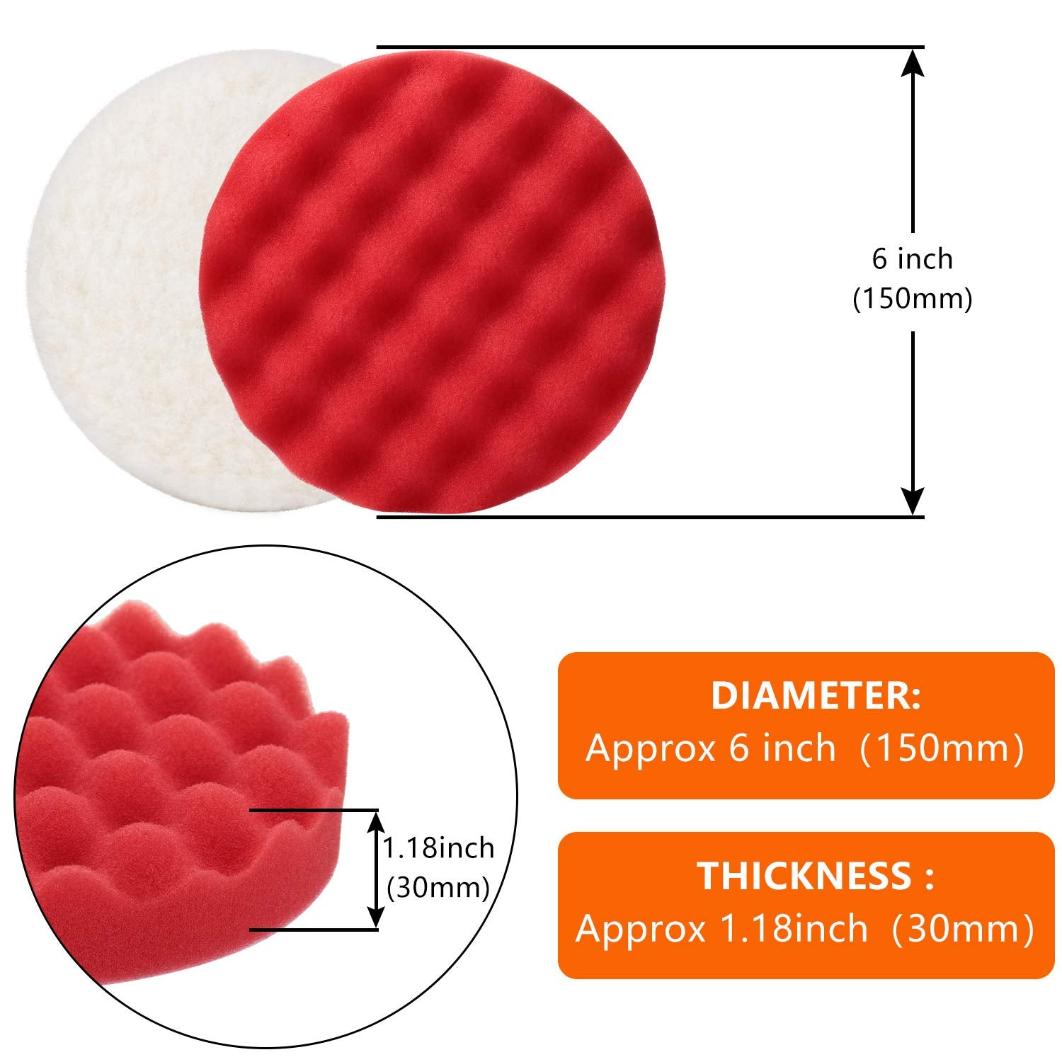 BBTO foam pad color variety helps organize polishing tasks