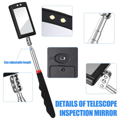 BBTO LED inspection mirror illuminating dark corners for clear observation