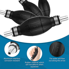 BBTO hand siphon pump demonstrates easy priming action