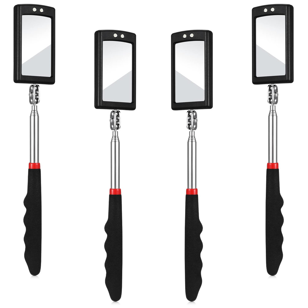 BBTO telescoping inspection mirror with LED lighting for hard-to-see areas