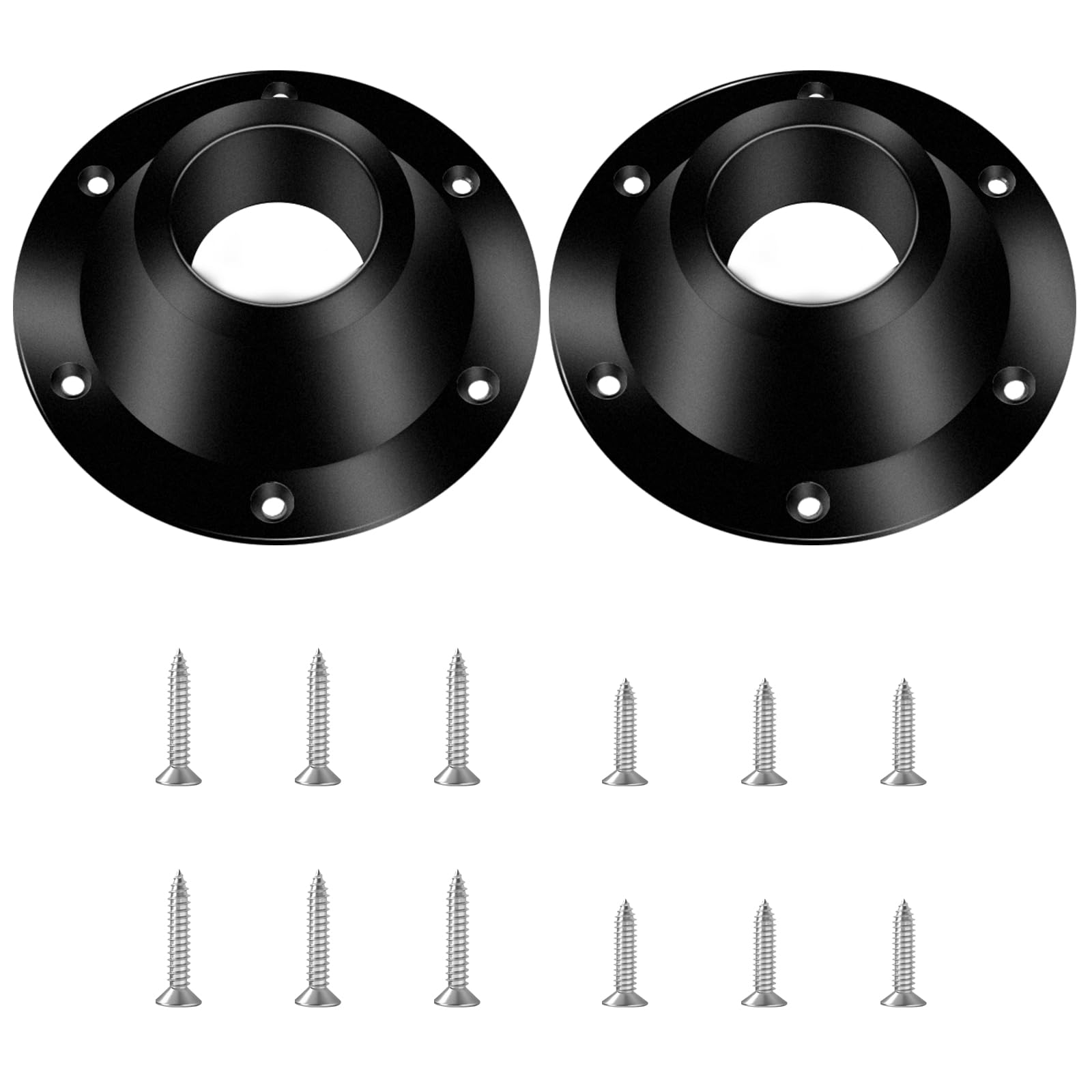 Bcautay RV table base mount with six holes provides secure pedestal support.