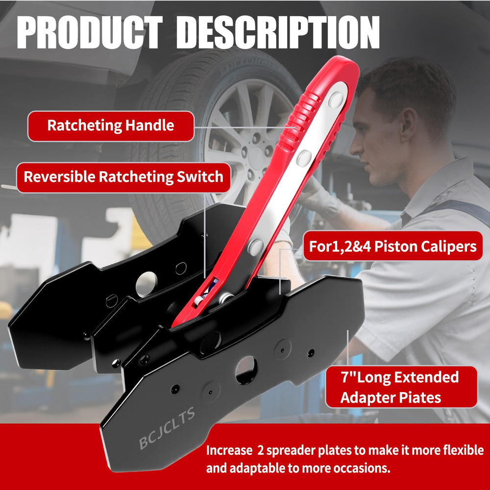 BCJCLTS 360-degree ratchet system enables flexible brake caliper positioning
