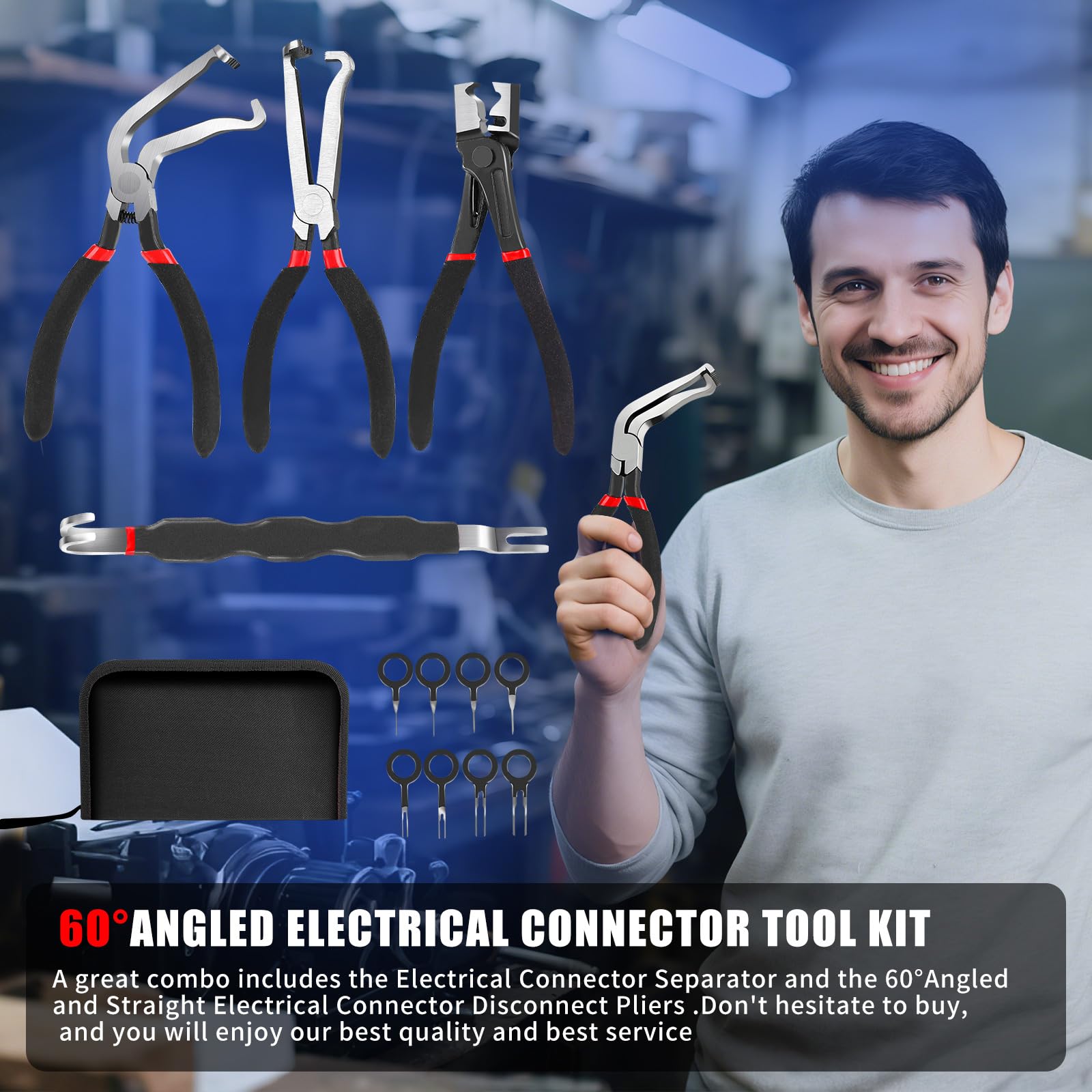 BCJCLTS compact tool case, portable kit for on-the-go automotive repairs.