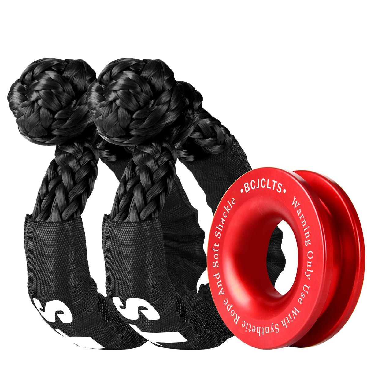BCJCLTS soft shackle 22in packaging highlights rugged off-road readiness.