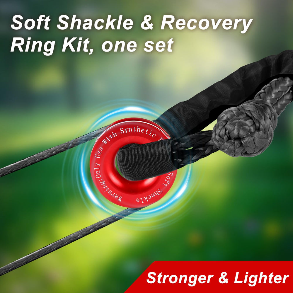 BCJCLTS soft shackle safety visibility color aids quick identification during recovery.